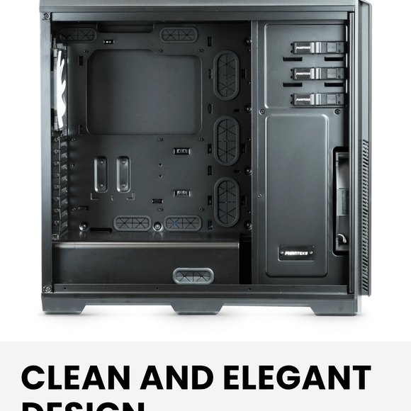 Phanteks Enthoo Pro series PH-ES614PC_BK Black Steel / Plastic ATX Full Tower